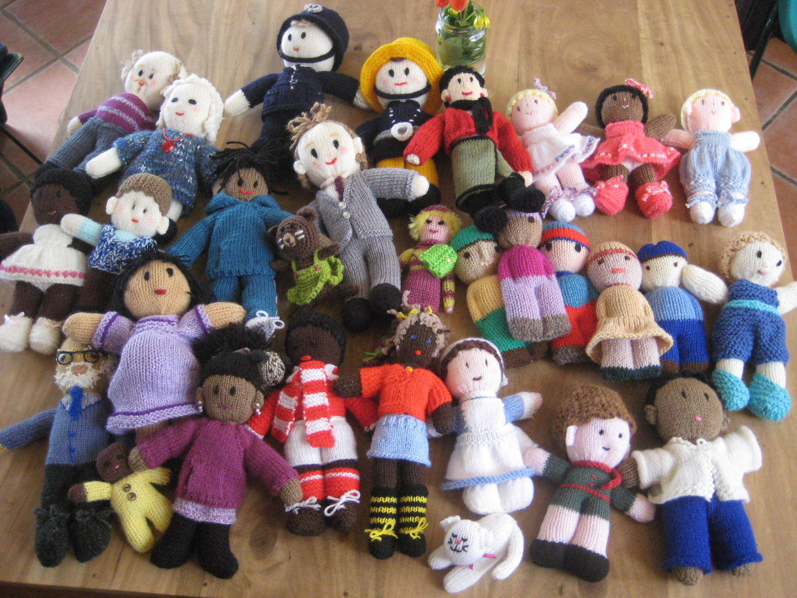 Set of knitted Child Therapy Dolls